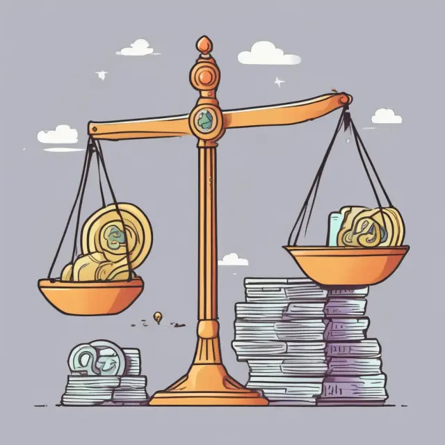 Scales balanced between net income and cash flow statements illustrate the reconciliation process for analyzing business activities.