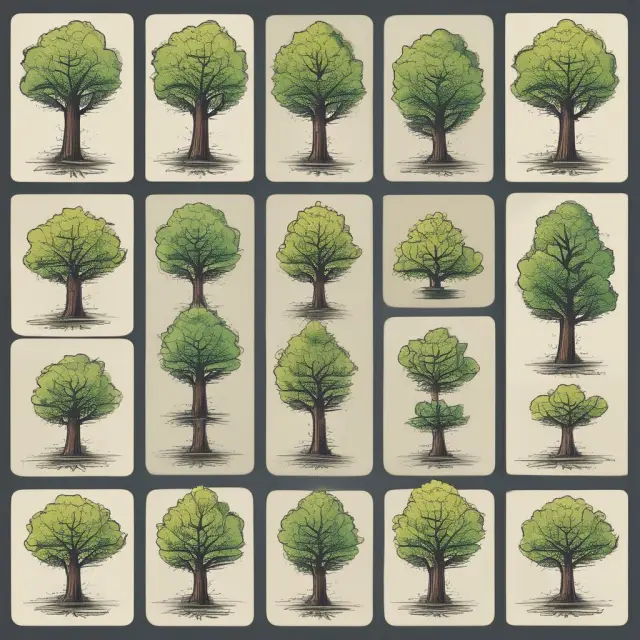 Visual comparison of a tree symbolizing depreciation (growing steadily over time) and another representing expensing (shedding leaves in the initial years)