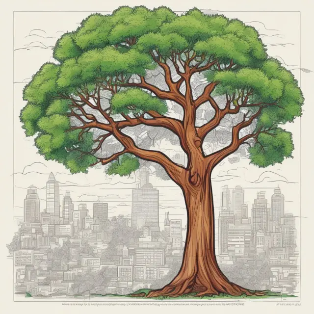 A tree laden with golden apples representing business insights, with investors reaching up to gather them