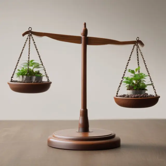 Scale balancing growth, worth, and fair price, representing accurate business valuation for exit strategy success