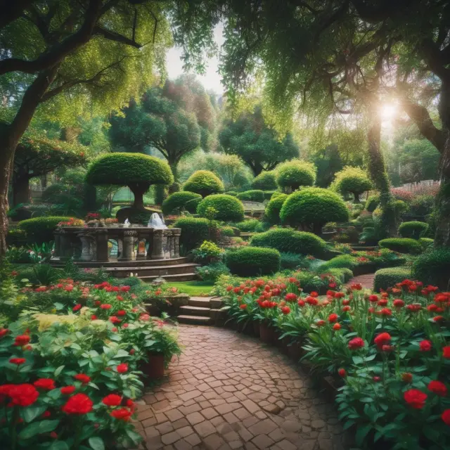 An oracle within a lush garden unveils reports, data mining tools, and online analytical processing (OLAP) for business insights