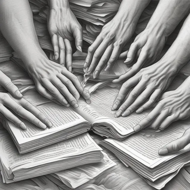 A comparison of traditional and lean startup business plans. One hand holds a comprehensive, detailed plan, while the other cradles a concise, focused plan.