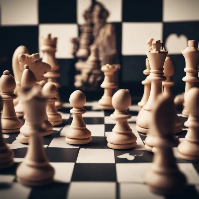 A chessboard represents the Business Process Outsourcing (BPO) landscape, with a king and queen symbolizing growth while pawns depict challenges to overcome