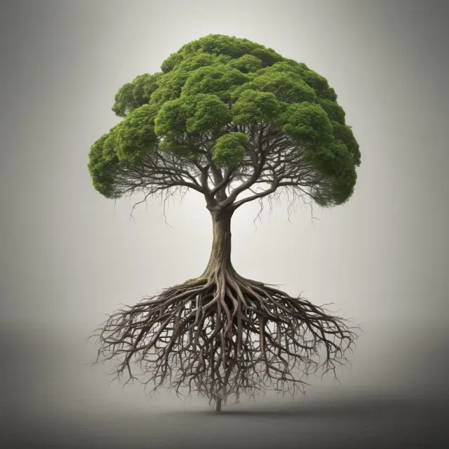 A solitary tree standing alone represents a sole proprietorship, embodying the simplicity and flexibility of this business structure with unlimited personal liability