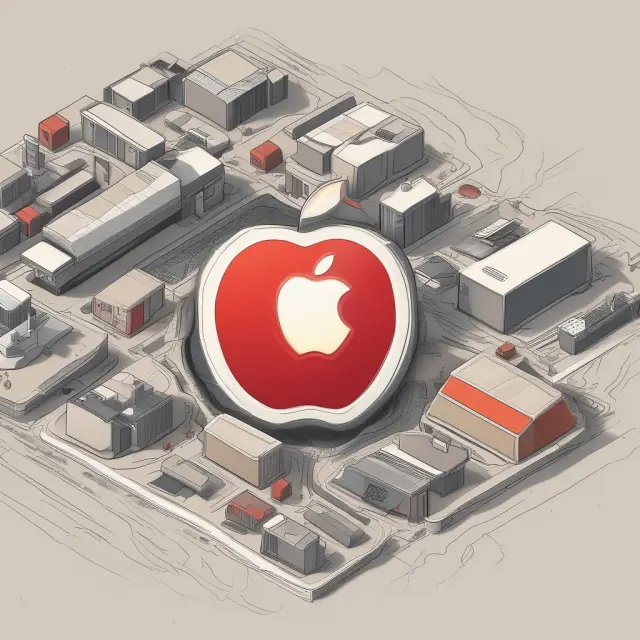 A garage transforming into a modern Apple Store, symbolizing the journey of Apple from its humble beginnings to a global technology powerhouse