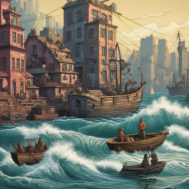 An ocean wave symbolizing the business cycle