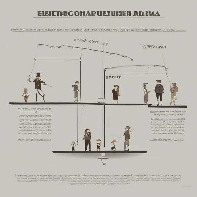 Visualization of economic timeline comparing pre-WWII and post-WWII business cycles, depicting differences in depth, frequency, and duration