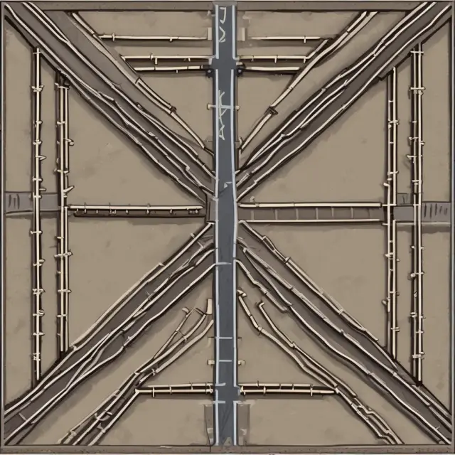 Two railway tracks represent buy limit and buy stop-limit orders, with the former ensuring a specific price and the latter offering risk management and flexibility.