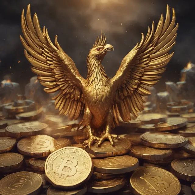 Golden phoenix representing successful share buybacks, rising from underperforming stocks