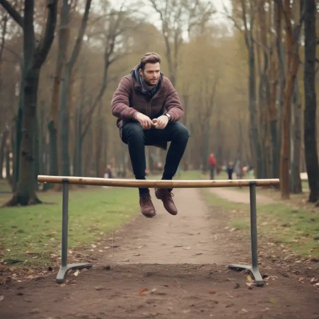 Tom sitting on a seesaw representing margin investing. He balances risk and reward by using borrowed capital from a broker