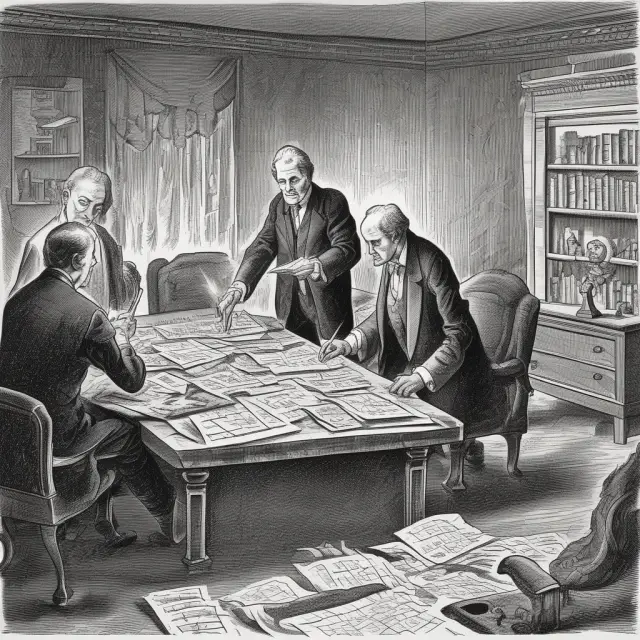 Buyout firms, represented by wise magicians, expertly creating investment deals