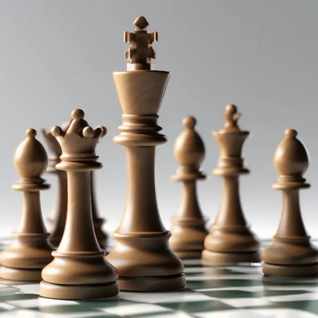 Buyout: Strategic chess pieces transforming a new company. Underperforming businesses evolve into thriving entities.