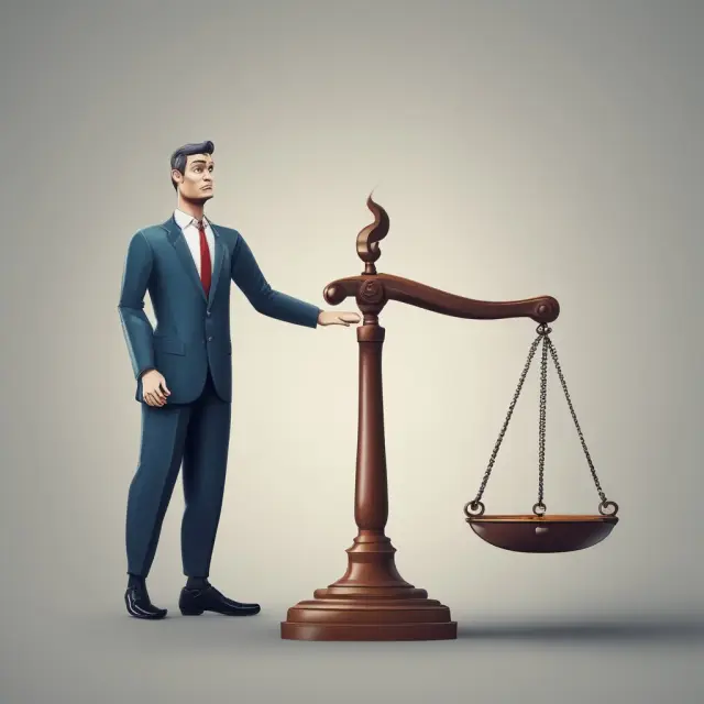 A trader balancing scales as rising stock price indicates the need for a buy to cover order.