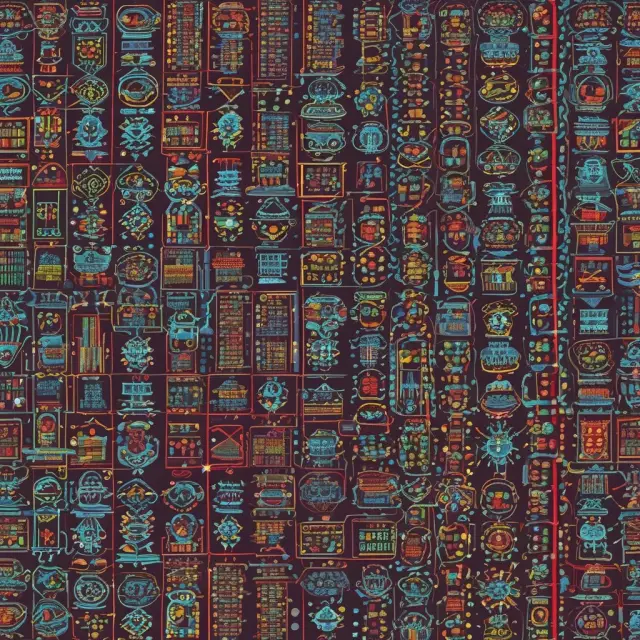 Robot meticulously weaving a tapestry of buy orders, symbolizing the power and efficiency of technology in managing buy to open orders