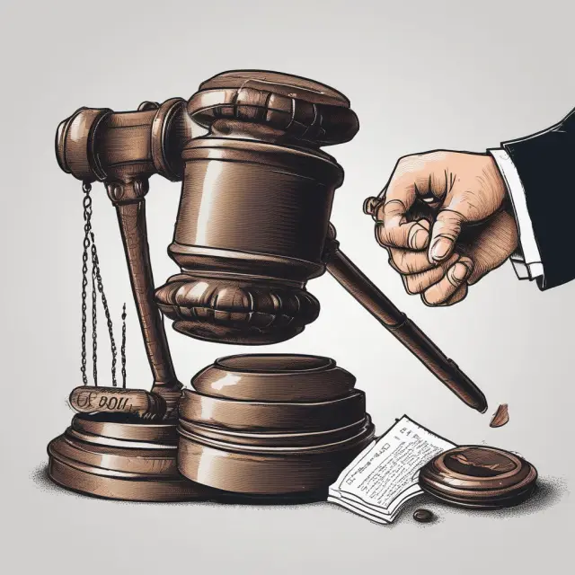 Comparison of Call Option and Call Auction: Hands clash while one holds a contract, the other raises a gavel. Illustrating finance strategies.