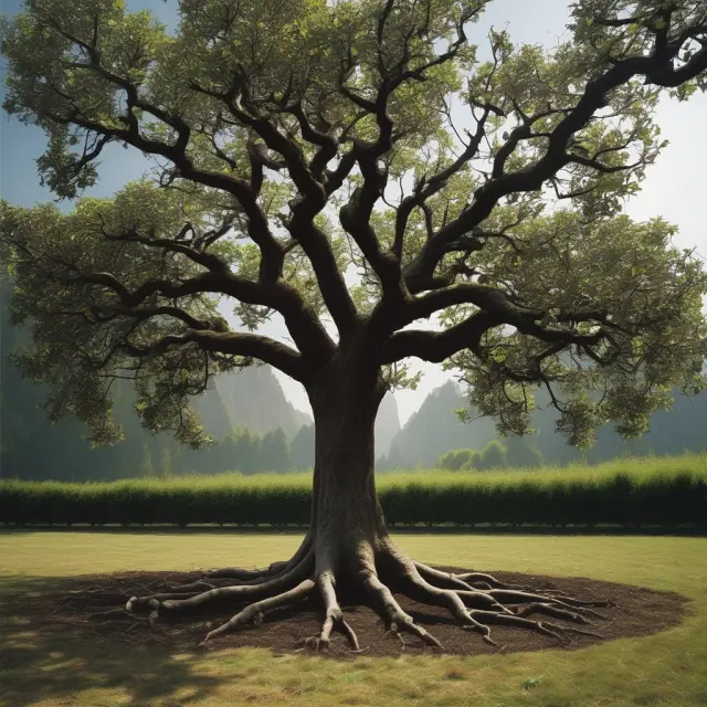 An apple tree representing Apple Inc. with callable bonds as branches that bend and sway with changing interest rates, illustrating the company