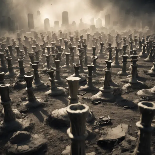 Battleground displaying bullish and bearish candlesticks, symbolizing the struggle between buying and selling pressure.