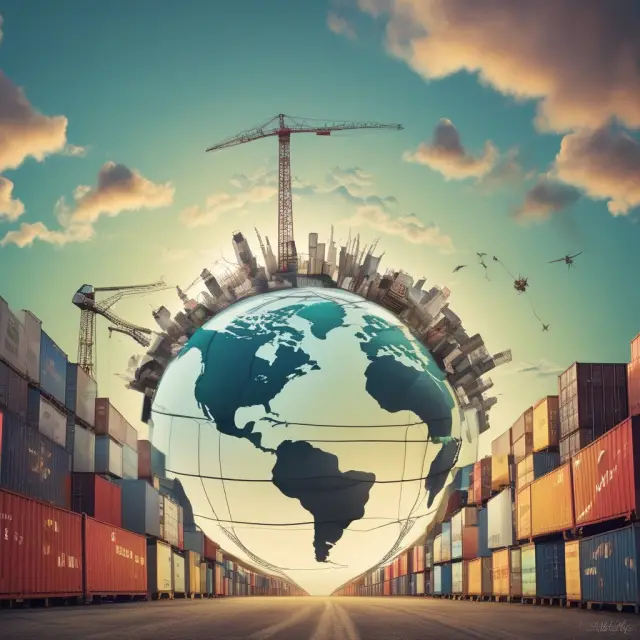 A fragile globe balanced between two scales representing emissions reduction and economic growth, symbolizing cap and trade system