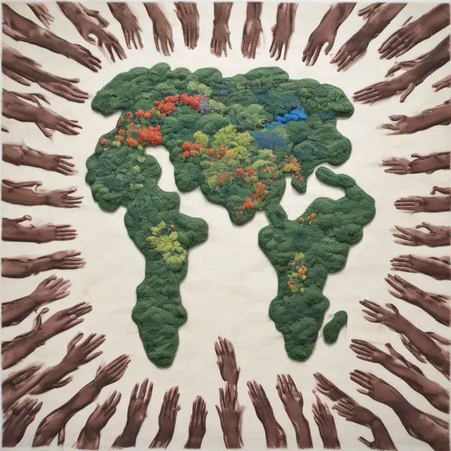 An image of global hands intertwined, symbolizing international cooperation in implementing effective cap and trade systems to tackle climate change.