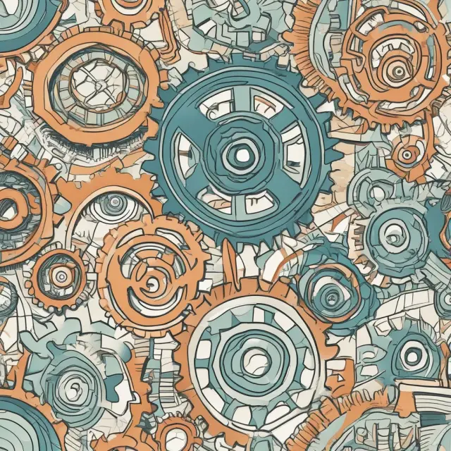 Gears symbolize an economy