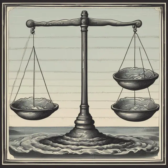 Balance scale comparing CAPE ratio to unpredictable stock market data