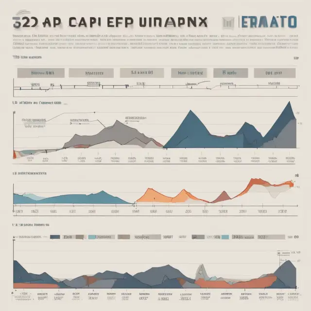 Visualization of historical CAPE ratios as a timeline, showcasing trends in stock market valuation over time