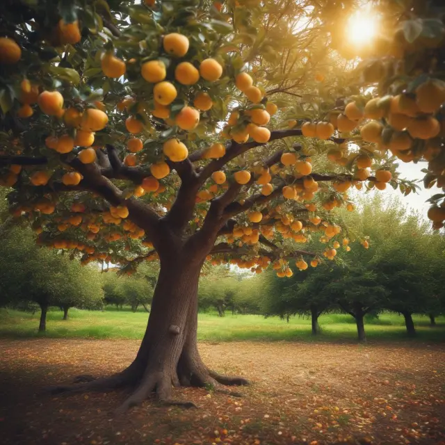 Apple tree symbolizing business investment and growth. Capital investments provide strong roots for companies to grow through innovative products