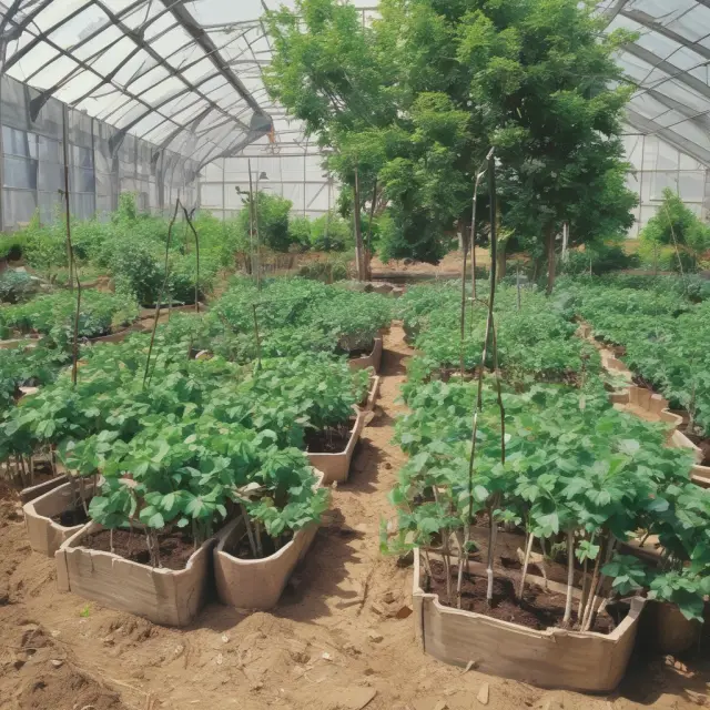 Loans represented by blooming flowers, equity as a growing tree with partners, and physical assets symbolized by a well-nourished garden