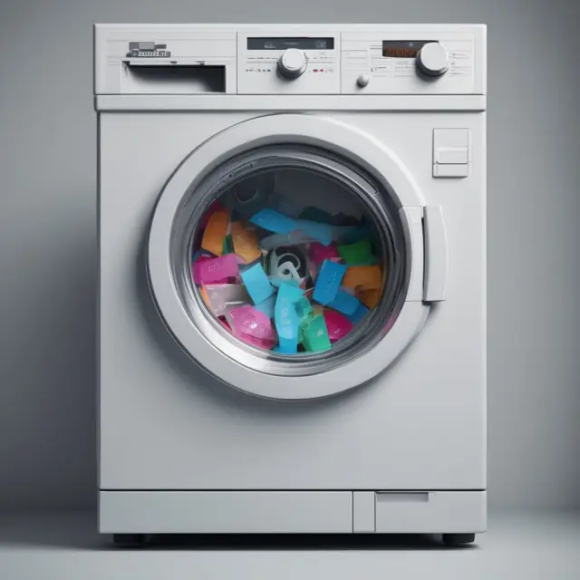 Washing machine illustrating the concept of capital losses becoming gains, adhering to wash sale rules.