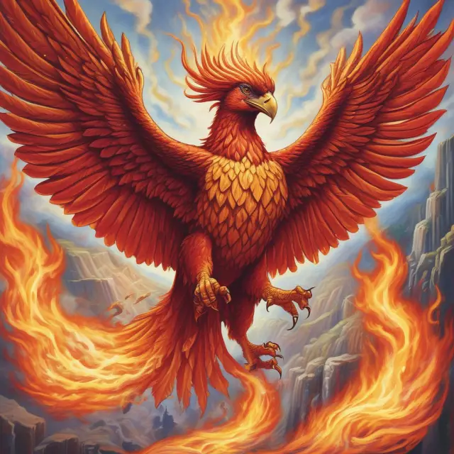 Phoenix symbolizes financial rejuvenation; balance sheets represent capital assessment; equity and debt capsules depict financing types.