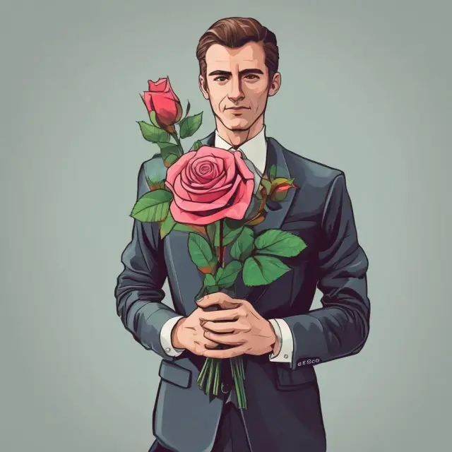 Investor presenting loss-made flowers to a tax accountant