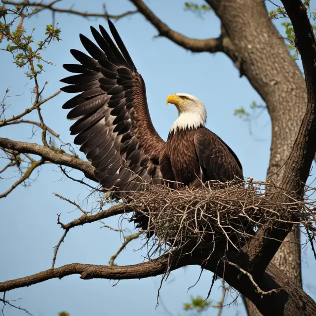 Capital eagle perched on a balance sheet, surrounded by assets and shielded by equity branches