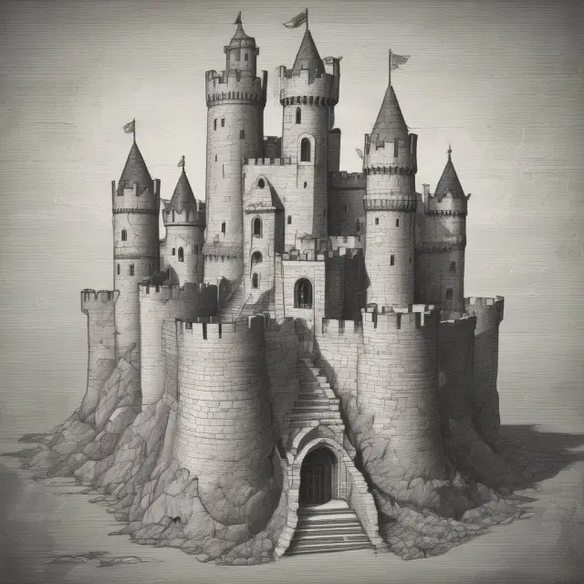 A strong castle with apparent cracks in its foundation, highlighting the Capital Adequacy Ratio