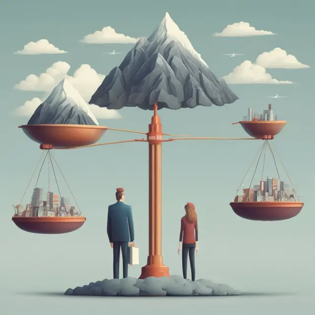 A person examining various capital assets on a scale, determining tax implications for their sale.