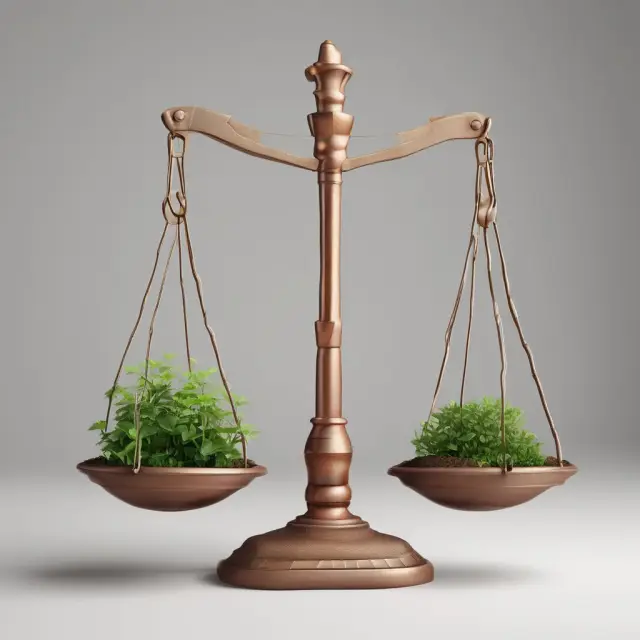 Balance scale comparing PP&E to depreciation expenses in calculating capital expenditures