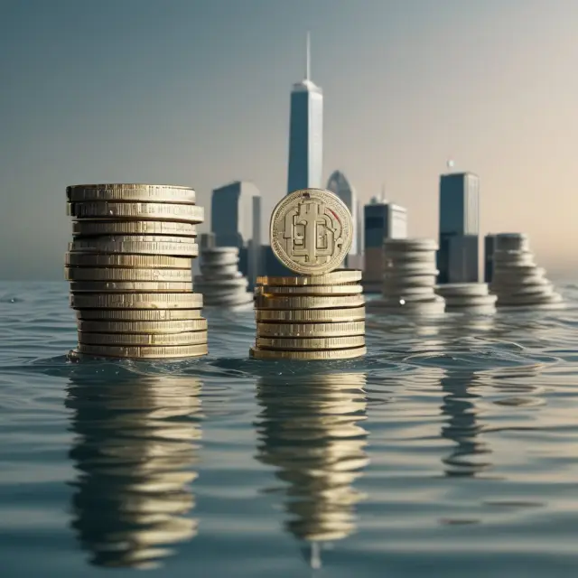 A person paddling a boat, with waves symbolizing capital gains rippling through the water towards IRAs, Roth IRAs, and 401(k)s