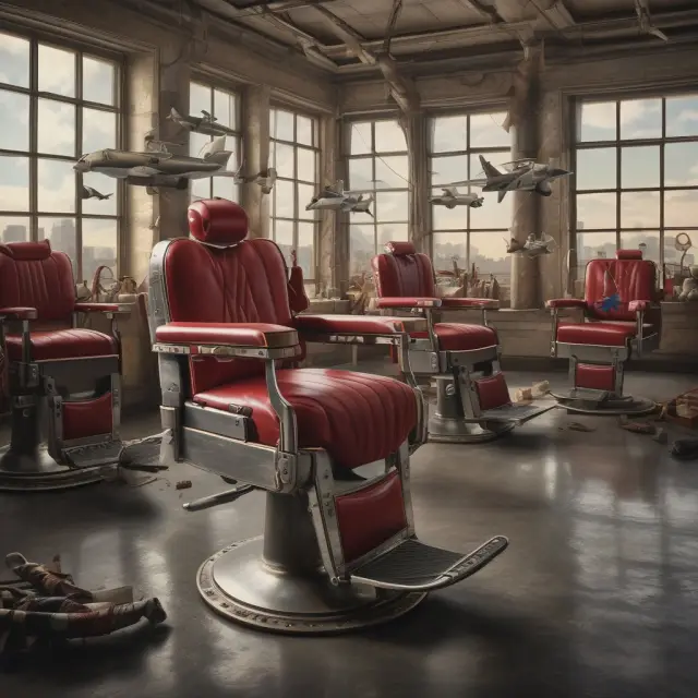 A metaphorical image of capital hands creating a barber