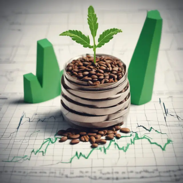 An image of capital goods represented as seeds sprouting from economic charts, illustrating the influence of durable goods orders and Core CAPEX on business investment