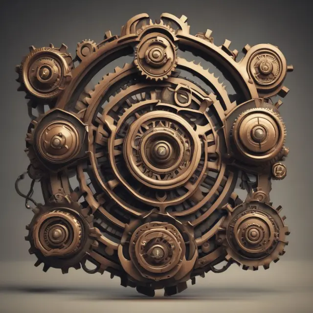 A blend of industrial gears and coffee machines illustrates the diverse applications of capital goods across different sectors.