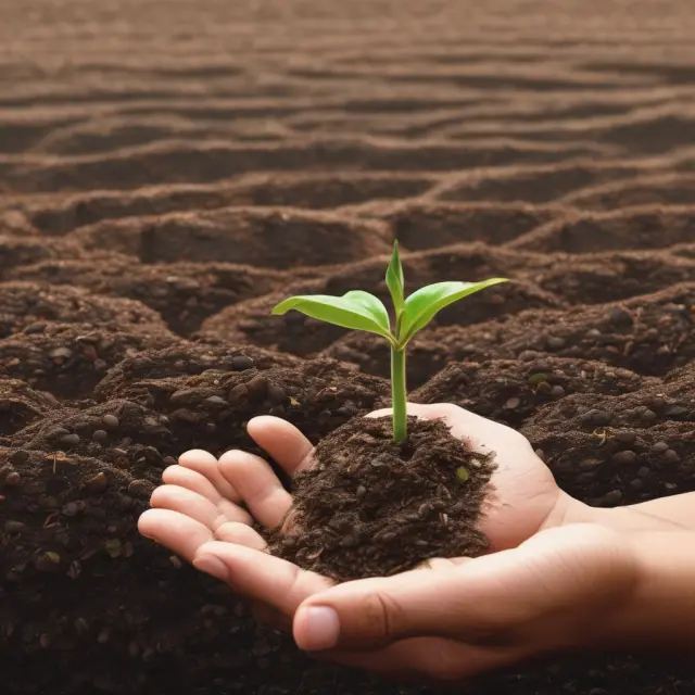 Seeds being planted and capitalized on fertile ground, representing smart business investments and their long-term growth