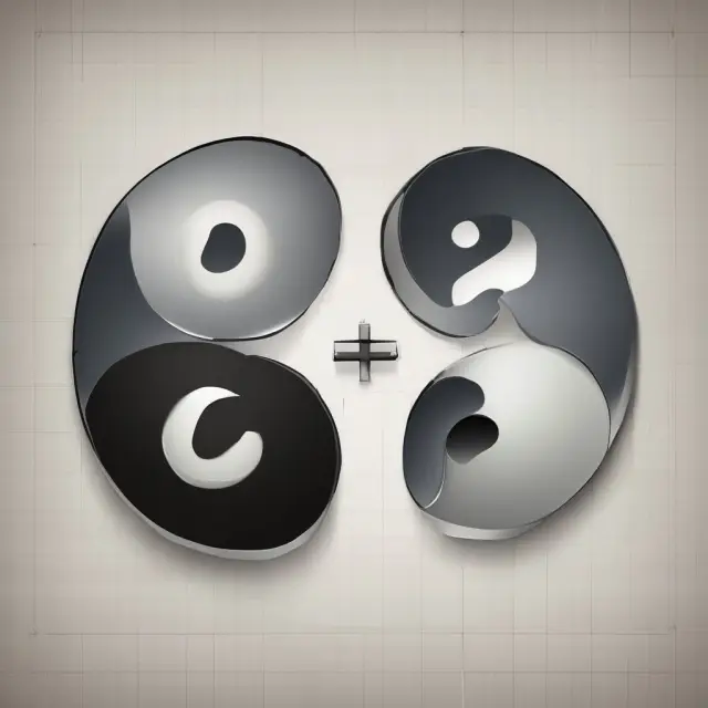 Visualizing the concept of capitalization rates as a balance between investment risk and potential reward through yin yang symbol