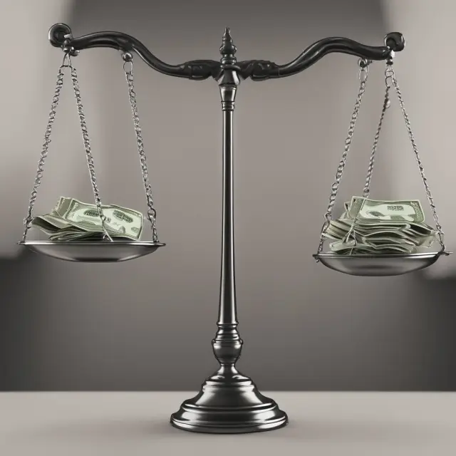 Two balances: one with a golden cap rate scale, another with a scroll holding DCF model parchment, symbolizing comprehensive investment analysis.