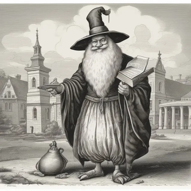 An IRS wizard examines an operating lease, considering its transformation into a capital lease and the resulting changes in financial statements and tax liabilities.