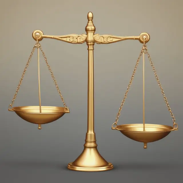 A golden scale balances debt and equity symbols atop a financial bridge, emphasizing the importance of finding an optimal capital structure.