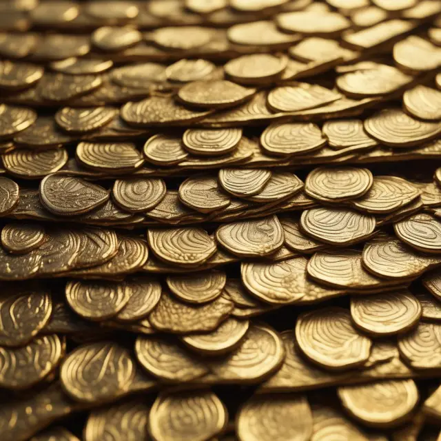 Two golden scales teetering on the brink, one side weighed down by a heavy pile of selling indicators, symbolizing capitulation in financial markets.