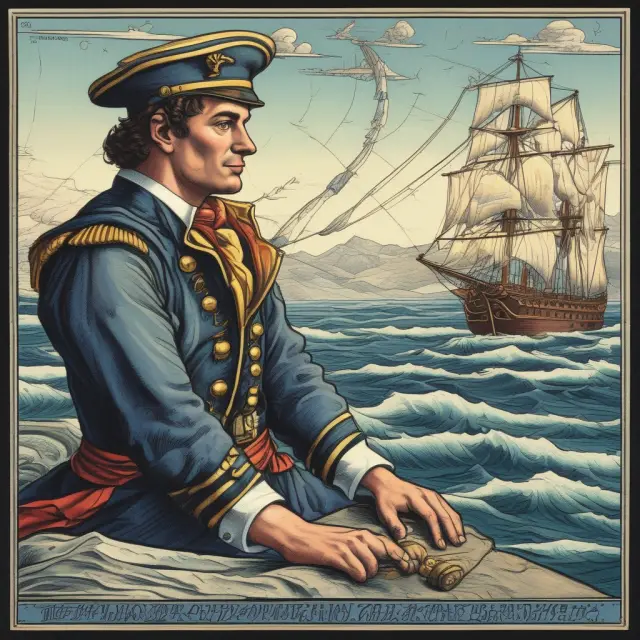 A sailor on a boat navigates the 