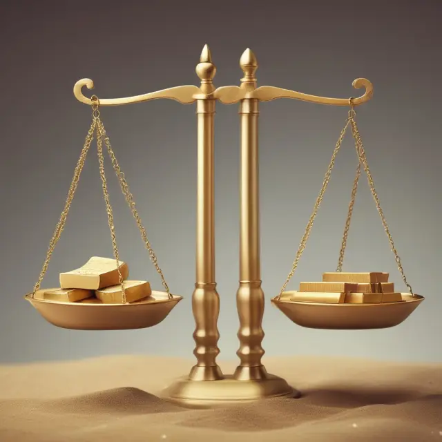 Two hands in balance, one grasping golden capital gains, the other an hourglass: Carried Interest & Time