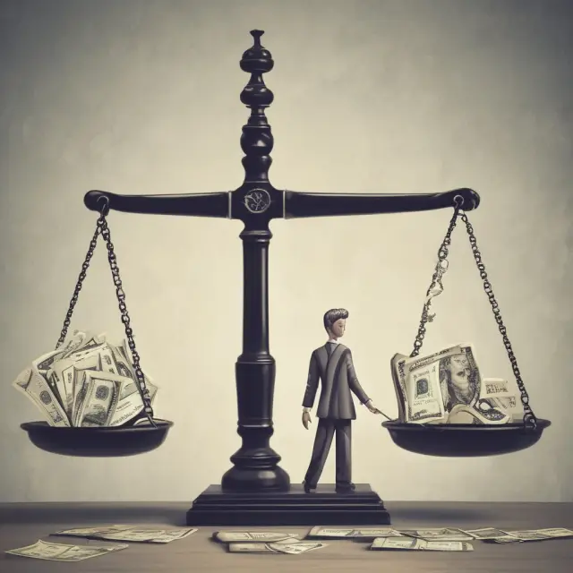 Arbitrage traders maintaining market balance with scales representing cash-and-carry arbitrage between spot and futures markets