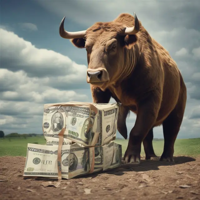 A bull and bear standing face-to-face on a scale, representing the pros and cons of cash value life insurance
