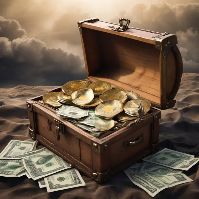 Insured uncovers chest of golden policies illustrating partial surrender, loans, and withdrawals